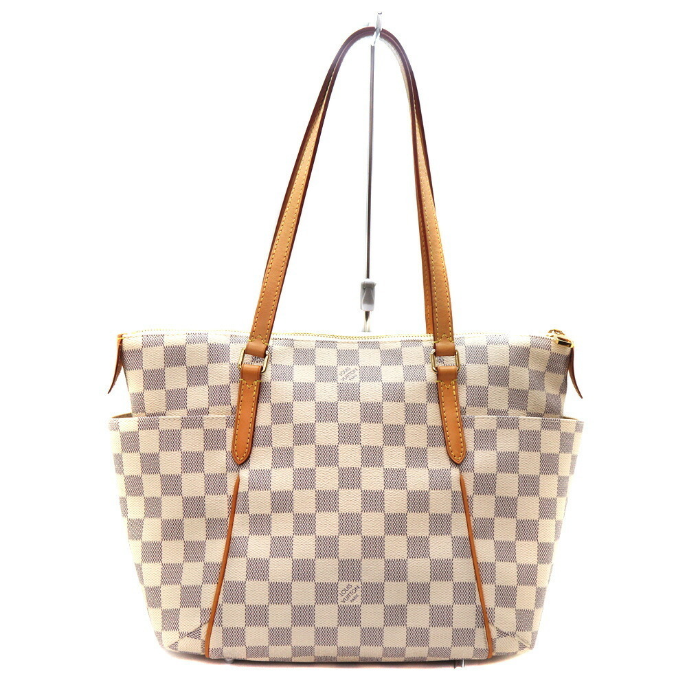 Louis Vuitton Bag Tote Canvas PM White Damier Totally - Picture 2 of 14